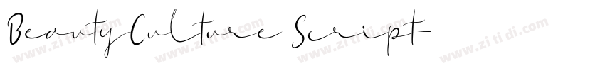 BeautyCulture Script字体转换 BeautyCulture Script字体转换